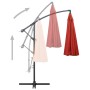 Sombrilla colgante con palo de aluminio color terracota 3 m de , Sombrillas - Ref: Foro24-47225, Precio: 155,10 €, Descuento:...