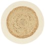 Mantel individual redondo 6 uds yute algodón natural liso 38 cm de , Manteles individuales - Ref: Foro24-133855, Precio: 29,8...