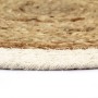 Mantel individual redondo 6 uds yute algodón natural liso 38 cm de , Manteles individuales - Ref: Foro24-133855, Precio: 29,8...