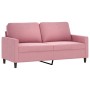 Juego de sofás con cojines 2 piezas terciopelo rosa de , Sofás - Ref: Foro24-3201499, Precio: 470,53 €, Descuento: %