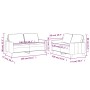 Juego de sofás con cojines 2 piezas terciopelo rosa de , Sofás - Ref: Foro24-3201499, Precio: 470,53 €, Descuento: %