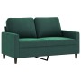 Juego de sofás con cojines 3 piezas terciopelo verde oscuro de , Sofás - Ref: Foro24-3201478, Precio: 665,12 €, Descuento: -5%%