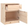 Mesita de noche madera maciza de pino 40x31x50 cm de , Mesitas de noche - Ref: Foro24-808123, Precio: 45,50 €, Descuento: %