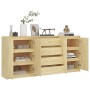 Armarios auxiliares 3 unidades madera maciza de pino de , Aparadores - Ref: Foro24-3094812, Precio: 279,32 €, Descuento: %
