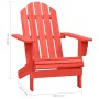 Silla de jardín Adirondack madera maciza de abeto rojo de , Sillas de jardín - Ref: Foro24-315873, Precio: 90,11 €, Descuento: %