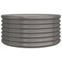 Jardinera de acero con recubrimiento en polvo gris 80x80x36 cm de , Maceteros y jardineras - Ref: Foro24-318854, Precio: 25,6...