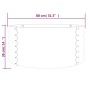 Jardinera de acero con recubrimiento en polvo gris 80x80x36 cm de , Maceteros y jardineras - Ref: Foro24-318854, Precio: 25,6...
