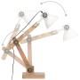 Lámpara de mesa industrial redonda blanca 58x18x90 cm E27 de , Lámparas - Ref: Foro24-320554, Precio: 44,21 €, Descuento: -5%%