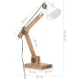 Lámpara de mesa industrial redonda blanca 58x18x90 cm E27 de , Lámparas - Ref: Foro24-320554, Precio: 44,21 €, Descuento: -5%%