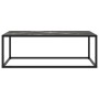 Mesa de centro negra con vidrio de mármol negro 100x50x35 cm de , Mesas de centro - Ref: Foro24-322882, Precio: 82,85 €, Desc...
