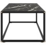 Mesa de centro negra con vidrio de mármol negro 100x50x35 cm de , Mesas de centro - Ref: Foro24-322882, Precio: 82,85 €, Desc...