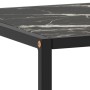 Mesa de centro negra con vidrio de mármol negro 100x50x35 cm de , Mesas de centro - Ref: Foro24-322882, Precio: 82,85 €, Desc...