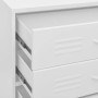 Armario de cajones de acero blanco 80x35x101,5 cm de , Cajoneras - Ref: Foro24-336206, Precio: 209,05 €, Descuento: %