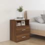 Mesita de noche marrón roble 50x32x60 cm de , Mesitas de noche - Ref: Foro24-815862, Precio: 63,80 €, Descuento: -5%%
