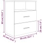 Mesita de noche marrón roble 50x32x60 cm de , Mesitas de noche - Ref: Foro24-815862, Precio: 63,80 €, Descuento: -5%%