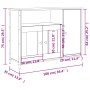 Aparador de madera de ingeniería roble Sonoma 100x35x75 cm de , Aparadores - Ref: Foro24-835510, Precio: 100,41 €, Descuento: %