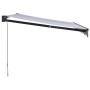 Toldo retráctil aluminio y tela azul y blanco 3x2,5 m de , Toldos - Ref: Foro24-3154446, Precio: 198,78 €, Descuento: -5%%