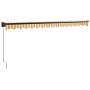 Toldo retráctil aluminio y tela amarillo y blanco 4,5x3 m de , Toldos - Ref: Foro24-3154459, Precio: 272,31 €, Descuento: %