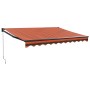 Toldo retráctil aluminio y tela naranja y marrón 3,5x2,5 m de , Toldos - Ref: Foro24-3154467, Precio: 207,42 €, Descuento: %