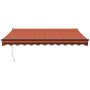 Toldo retráctil aluminio y tela naranja y marrón 3,5x2,5 m de , Toldos - Ref: Foro24-3154467, Precio: 207,42 €, Descuento: %