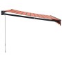 Toldo retráctil aluminio y tela naranja y marrón 3,5x2,5 m de , Toldos - Ref: Foro24-3154467, Precio: 207,42 €, Descuento: %