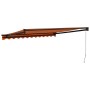 Toldo retráctil aluminio y tela naranja y marrón 3,5x2,5 m de , Toldos - Ref: Foro24-3154467, Precio: 207,42 €, Descuento: %