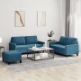 Juego de sofás con cojines 3 piezas terciopelo azul de , Sofás - Ref: Foro24-3201515, Precio: 525,27 €, Descuento: %
