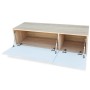 Mueble TV madera ingeniería blanco brillo y roble 120x40x34 cm de , Muebles TV - Ref: Foro24-244871, Precio: 102,57 €, Descue...
