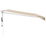 Toldo retráctil automático amarillo y blanco 4,5x3 m de , Toldos - Ref: Foro24-3154484, Precio: 383,45 €, Descuento: %