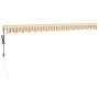 Toldo retráctil automático amarillo y blanco 4,5x3 m de , Toldos - Ref: Foro24-3154484, Precio: 383,45 €, Descuento: %