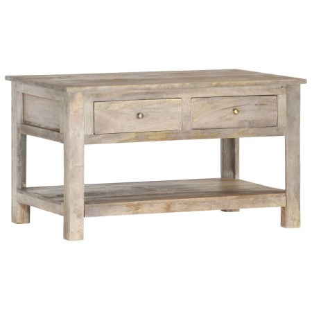 Mesa de centro de madera maciza de mango 82x52x47 cm de , Mesas de centro - Ref: Foro24-286383, Precio: 226,88 €, Descuento: %