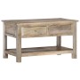 Mesa de centro de madera maciza de mango 82x52x47 cm de , Mesas de centro - Ref: Foro24-286383, Precio: 226,88 €, Descuento: %