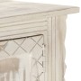 Mueble de TV de madera maciza de mango blanco 140x30x35 cm de , Muebles TV - Ref: Foro24-286388, Precio: 301,73 €, Descuento:...
