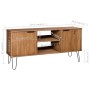 Mueble de TV New York madera maciza de pino madera clara de , Muebles TV - Ref: Foro24-321144, Precio: 100,78 €, Descuento: %