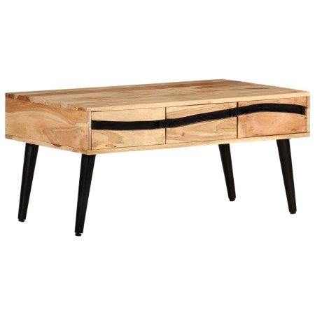 Mesa de centro de madera maciza de acacia 88x50x42 cm | Foro24.es | Tu tienda online para hogar, jardín y más Foro24.es