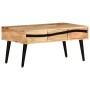 Mesa de centro de madera maciza de acacia 88x50x42 cm | Foro24.es | Tu tienda online para hogar, jardín y más Foro24.es