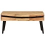 Mesa de centro de madera maciza de acacia 88x50x42 cm | Foro24.es | Tu tienda online para hogar, jardín y más Foro24.es