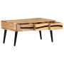 Mesa de centro de madera maciza de acacia 88x50x42 cm | Foro24.es | Tu tienda online para hogar, jardín y más Foro24.es