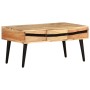 Mesa de centro de madera maciza de acacia 88x50x42 cm | Foro24.es | Tu tienda online para hogar, jardín y más Foro24.es