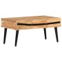 Mesa de centro de madera maciza de acacia 88x50x42 cm | Foro24.es | Tu tienda online para hogar, jardín y más Foro24.es