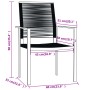 Juego de comedor de jardín 7 piezas negro de , Conjuntos de jardín - Ref: Foro24-3099201, Precio: 489,75 €, Descuento: -5%%