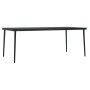 Juego de comedor de jardín 7 piezas negro de , Conjuntos de jardín - Ref: Foro24-3099147, Precio: 521,04 €, Descuento: %