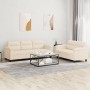 Juego de sofás con cojines 2 piezas tela microfibra beige de , Sofás - Ref: Foro24-3202343, Precio: 625,28 €, Descuento: -5%%