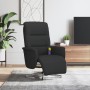 Sillón reclinable de masaje con reposapiés tela negra de , Sillones - Ref: Foro24-356575, Precio: 230,70 €, Descuento: %