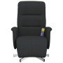 Sillón reclinable de masaje con reposapiés tela negra de , Sillones - Ref: Foro24-356575, Precio: 230,70 €, Descuento: %