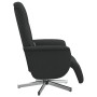 Sillón reclinable de masaje con reposapiés tela negra de , Sillones - Ref: Foro24-356575, Precio: 230,70 €, Descuento: %