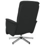 Sillón reclinable de masaje con reposapiés tela negra de , Sillones - Ref: Foro24-356575, Precio: 230,70 €, Descuento: %