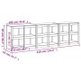 Muebles de cocina de exterior 3 piezas madera maciza de pino de , Armarios de cocina - Ref: Foro24-3196163, Precio: 531,04 €,...