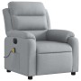 Sillón reclinable de masaje eléctrico tela gris claro de , Sillones - Ref: Foro24-3204968, Precio: 262,28 €, Descuento: %