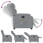 Sillón reclinable de masaje eléctrico tela gris claro de , Sillones - Ref: Foro24-3204968, Precio: 262,28 €, Descuento: %